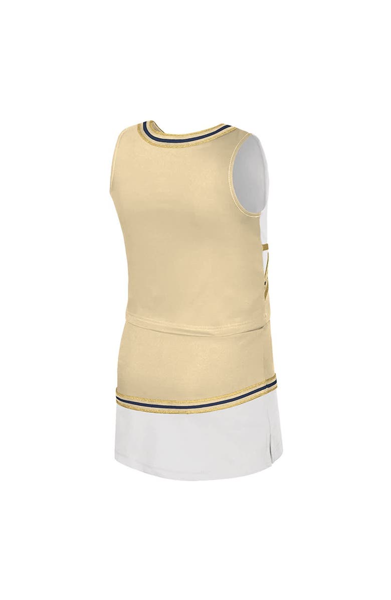 COLOSSEUM Girls Youth Colosseum Gold Georgia Tech Yellow Jackets Lollipop Park Cheer Two-Piece Set, Alternate, color, Gold