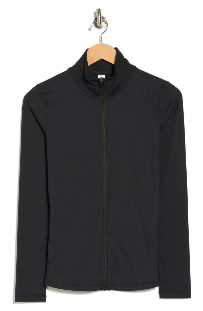 YOGALICIOUS Ultra Lush Cloud Drift Full Zip Jacket, Alternate, color, Black