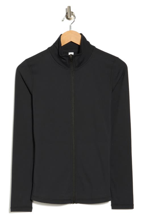 Yogalicious Ultra Lush Cloud Drift Full Zip Jacket In Black