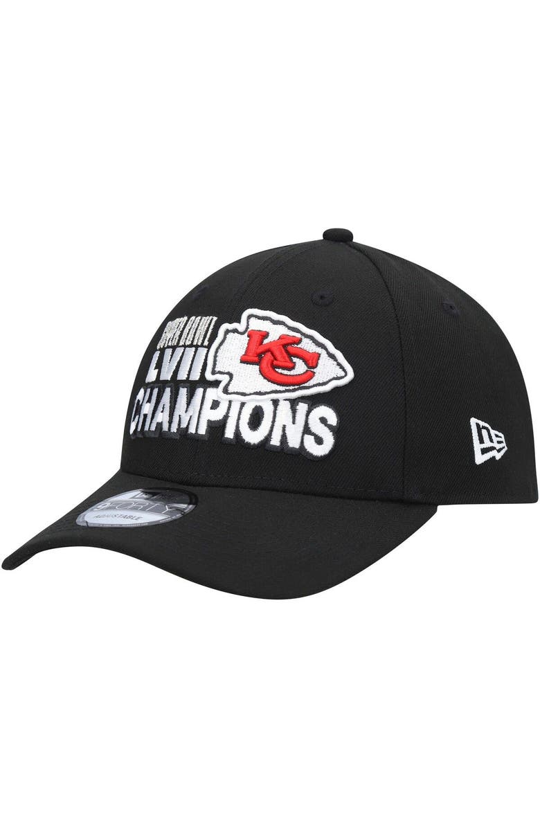 New Era Men's New Era Black Kansas City Chiefs Super Bowl LVII Champions 9FORTY Adjustable Hat, Alternate, color, 