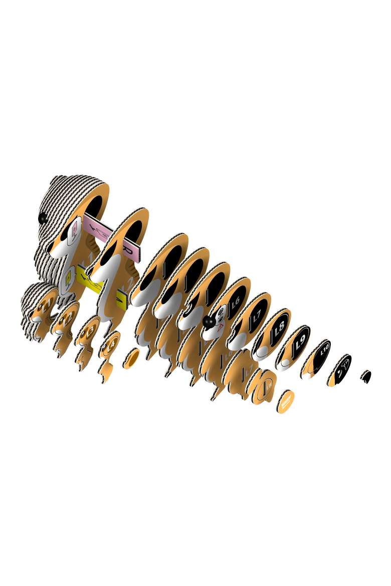Meerkat 3D Puzzle, Alternate, color, No Color
