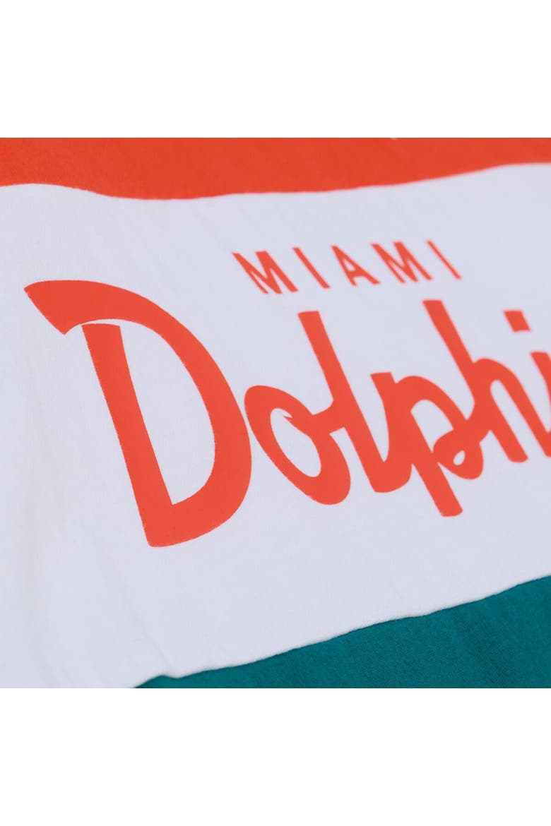 Men's Mitchell & Ness  Aqua/Orange Miami Dolphins Head Coach Tank Top, Alternate, color, Aqua