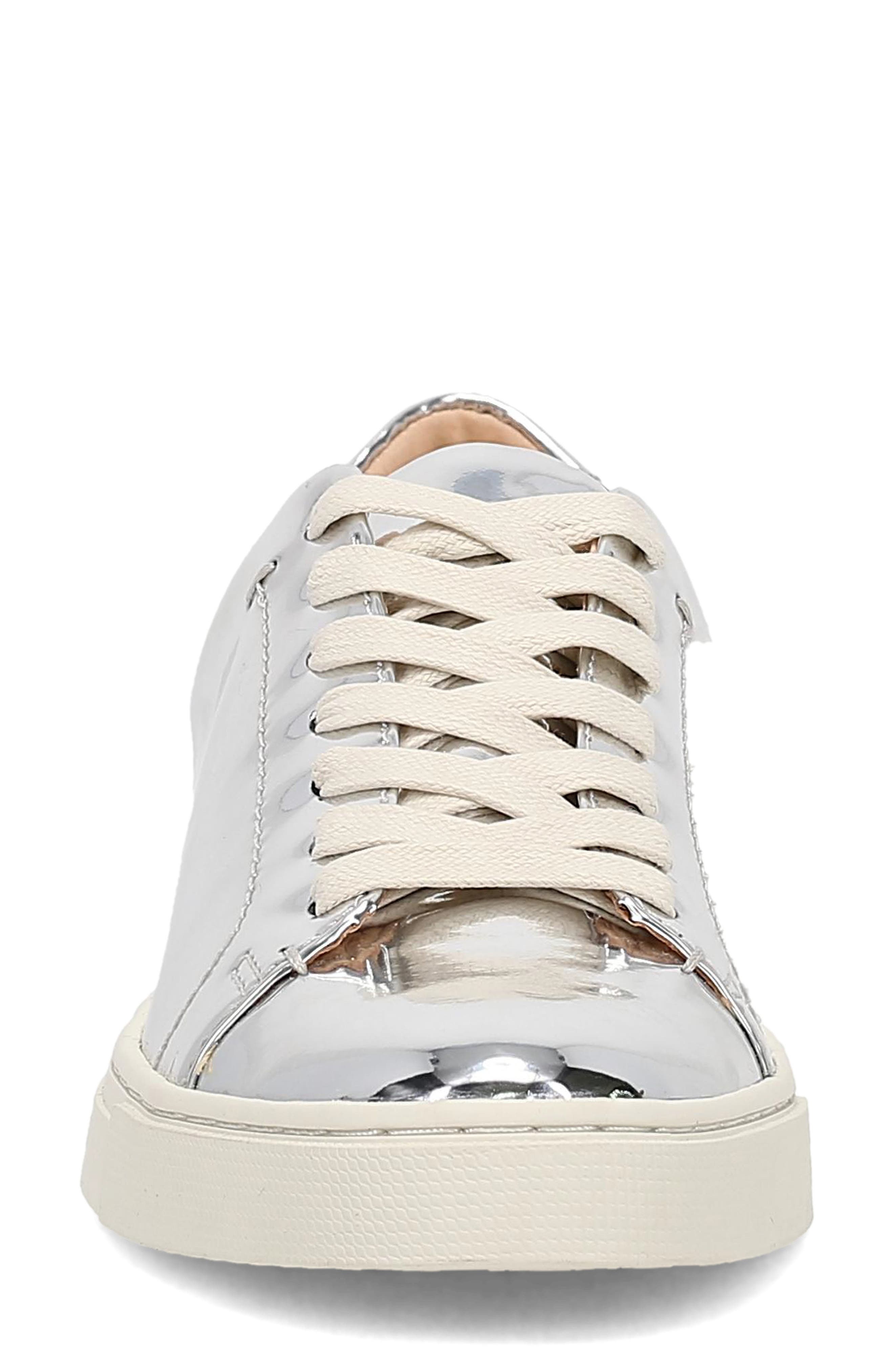 Frye Ivy Sneaker, Alternate, color, Silver