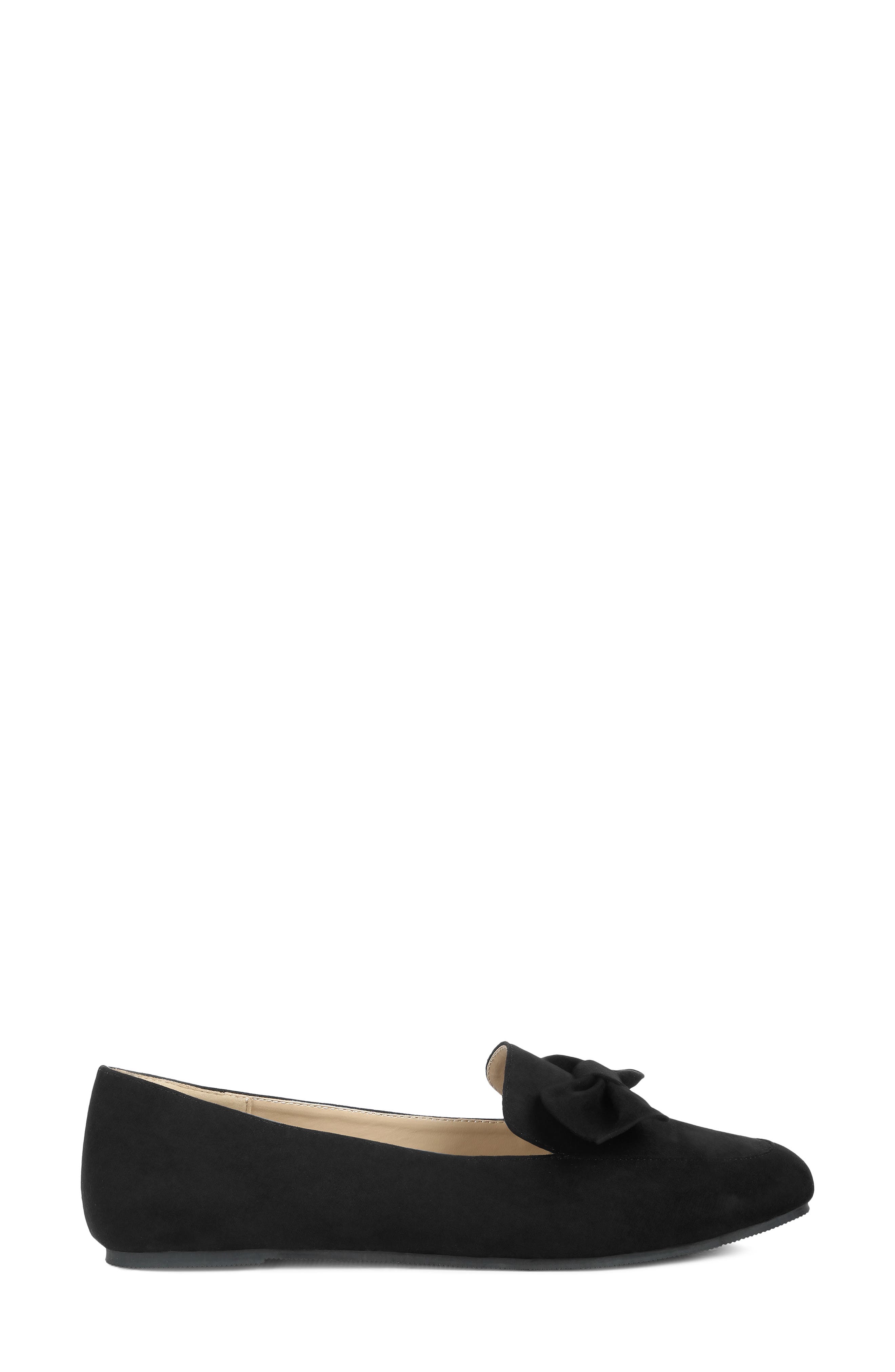 Remee Bow Loafer, Alternate, color, BLACK