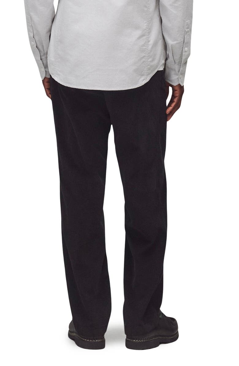 Reigning Champ Grounds Straight Leg Cotton Corduroy Work Pants, Alternate, color, Black