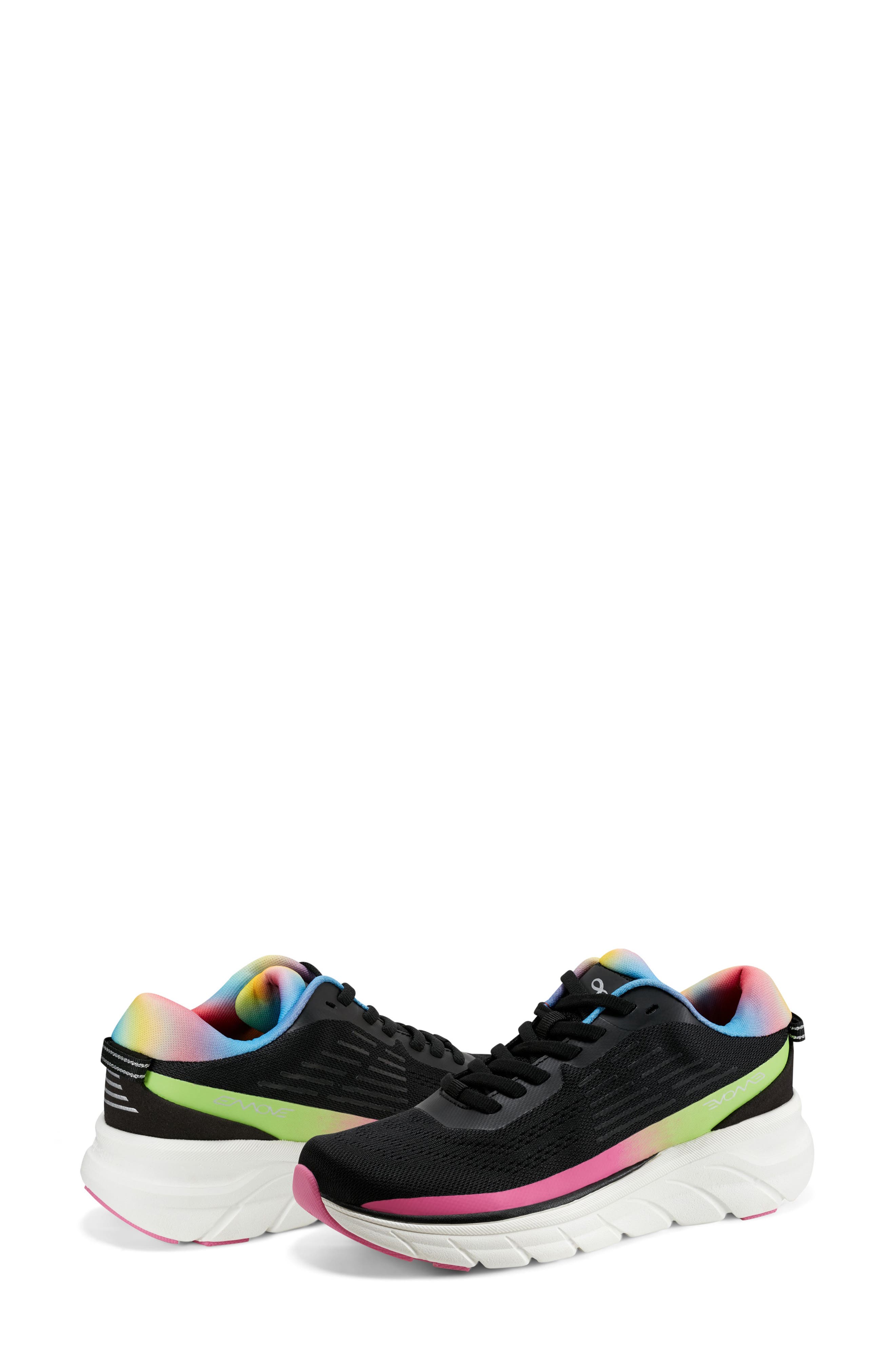 Easy Spirit x Denise Austin Mel Sneaker, Alternate, color, Black/ Black