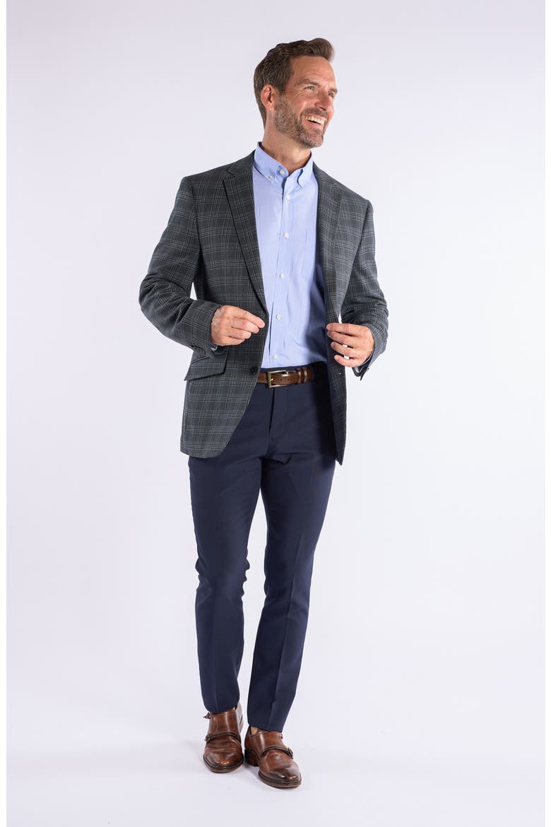 Plaid Sport Coat, Alternate, color, GREY
