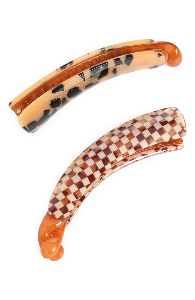 Tasha Assorted 2-Pack Banana Clips, Main, color, 