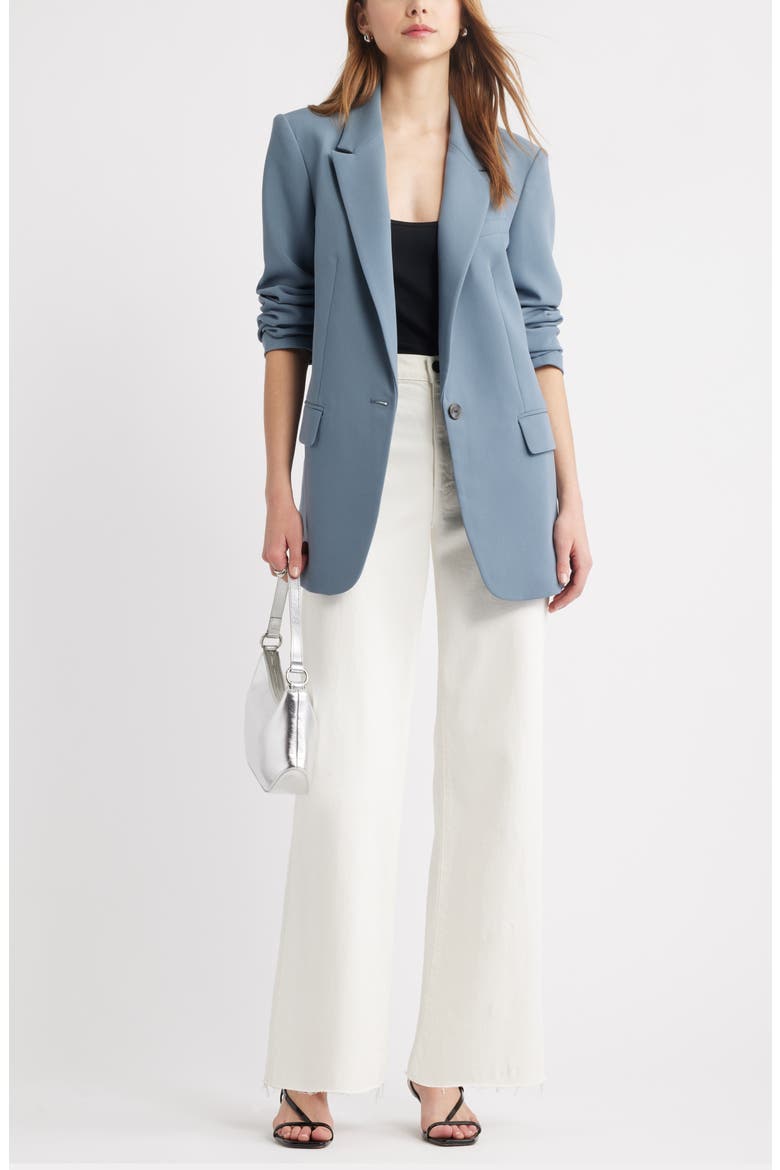 Icon Twill Relaxed Blazer, Alternate, color, BLUE WEATHER