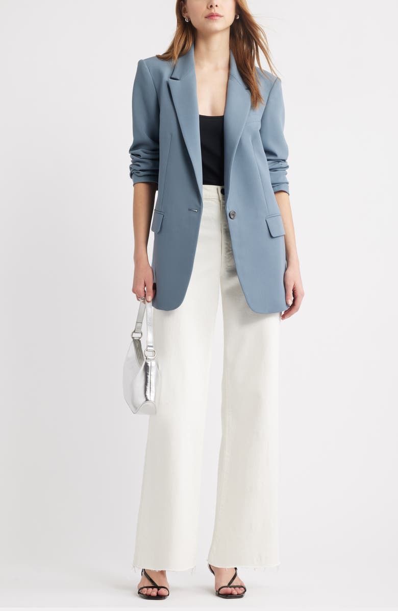 Open Edit The Icon Relaxed Blazer, Alternate, color, Blue Weather