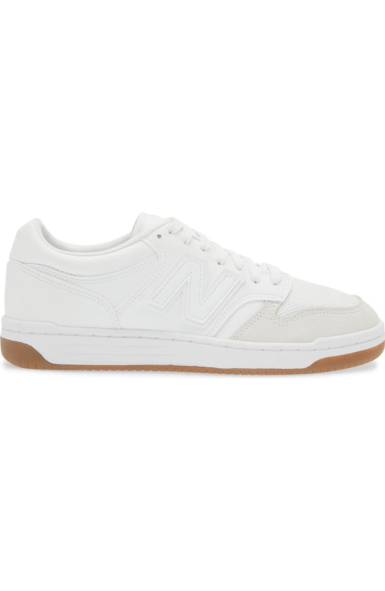 New Balance 480 Basketball Sneaker, Alternate, color, White