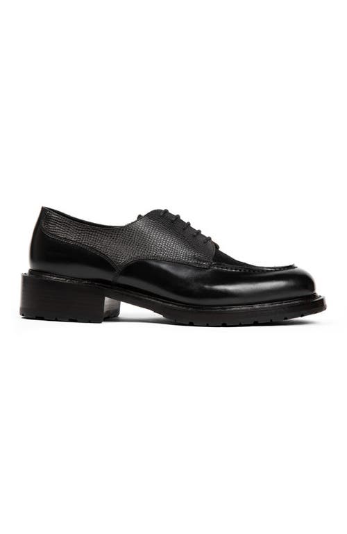 Anthony Veer Sierra Moc Shoe In Midnight Grain Black