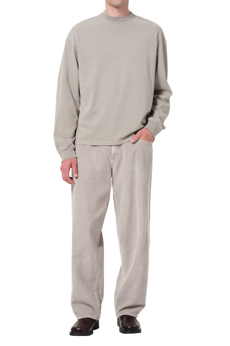 Fusion Corduroy Straight Leg Jeans, Alternate, color, PUMICE