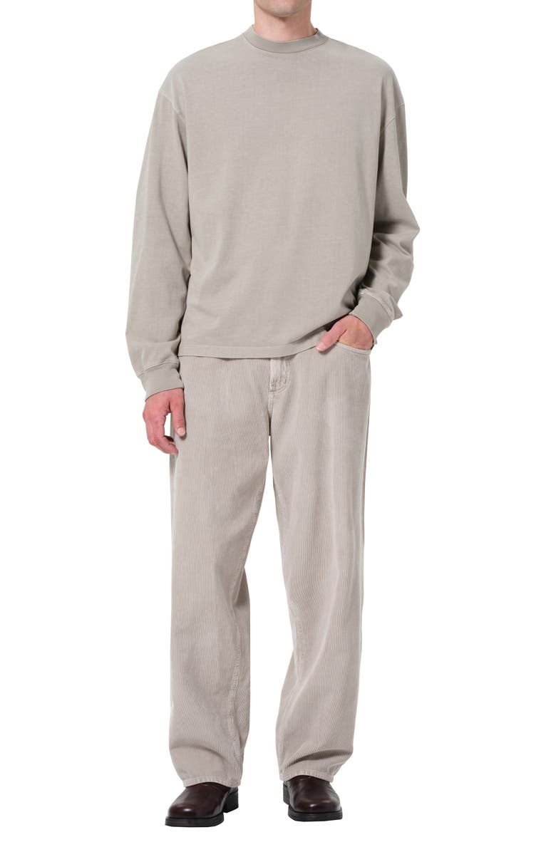 AGOLDE Fusion Corduroy Straight Leg Jeans, Alternate, color, Pumice