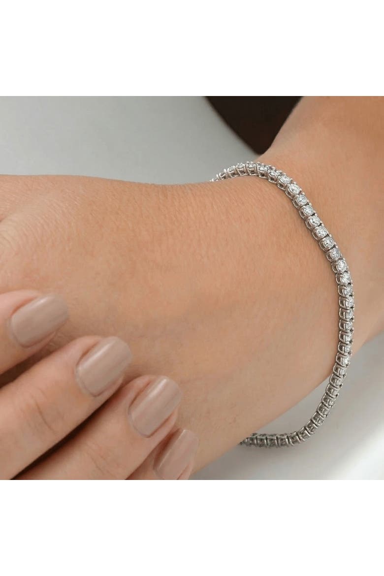 4 Ct Diamond Tennis Bracelet 14k White, Yellow, or Gold Lab Grown 7", Alternate, color, 14k White Gold