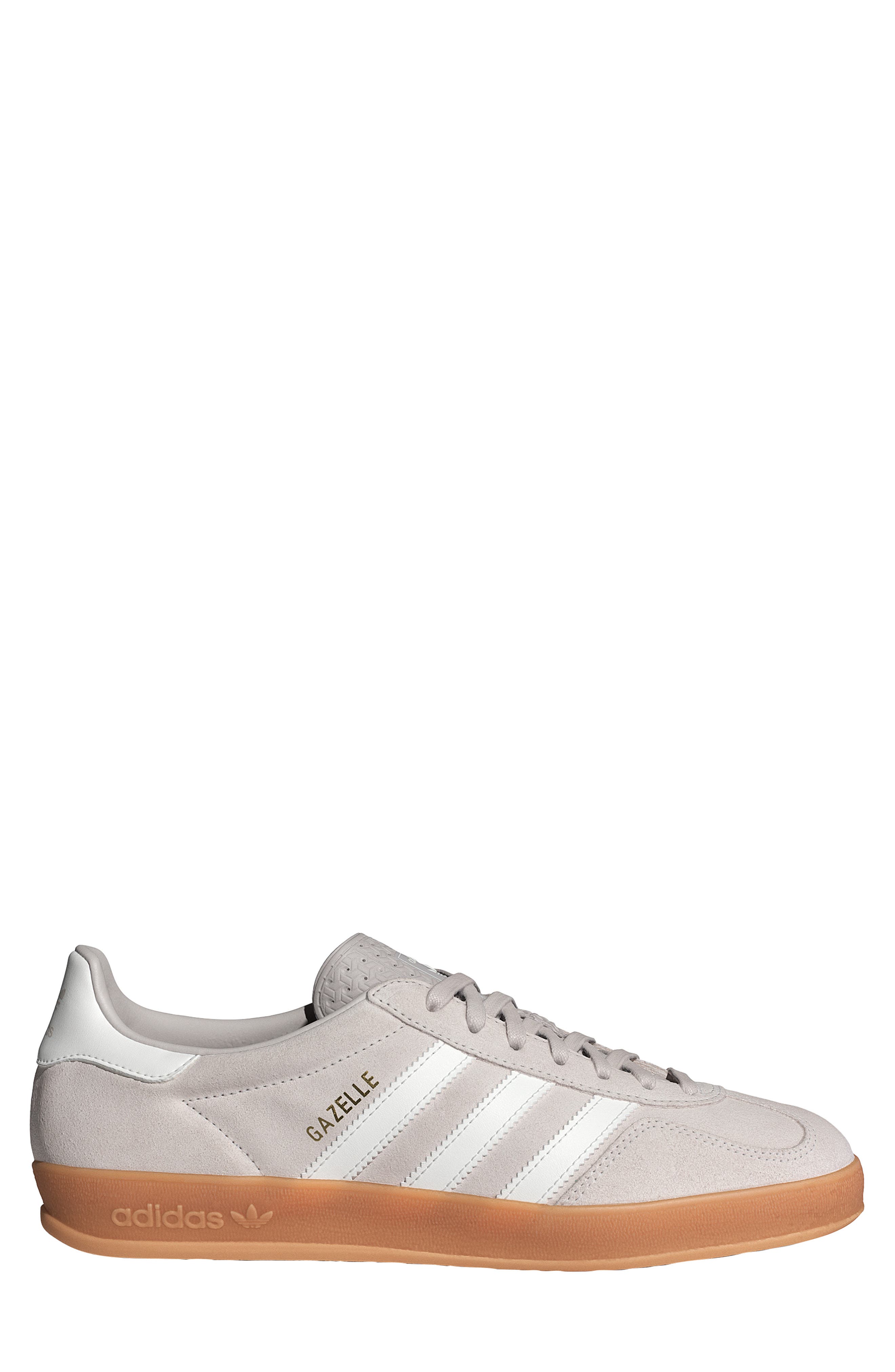adidas Gazelle Indoor Sneaker, Alternate, color, Chalk Pearl/ Core White/ Gum
