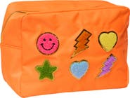 Malibu Sugar Large Nylon Pouch with Assorted Patches