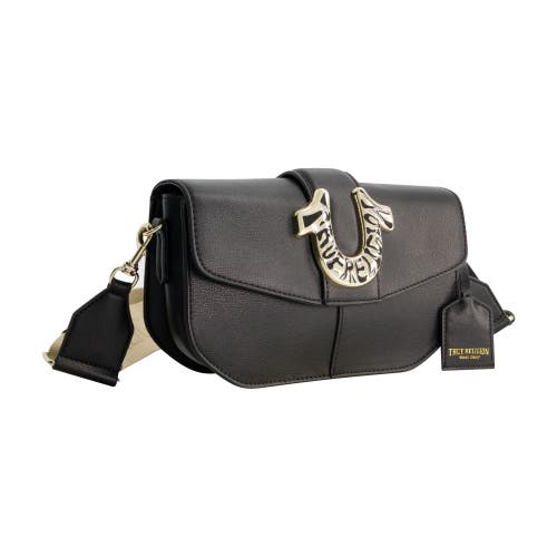 True Religion Shoulder Bag With Signature Logo Accent In Black
