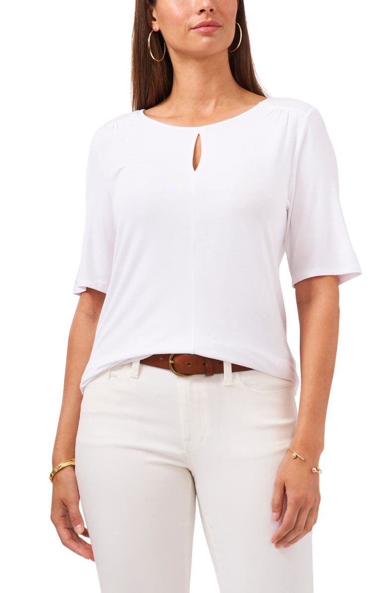 Vince Camuto Keyhole Knit Top, Main, color,