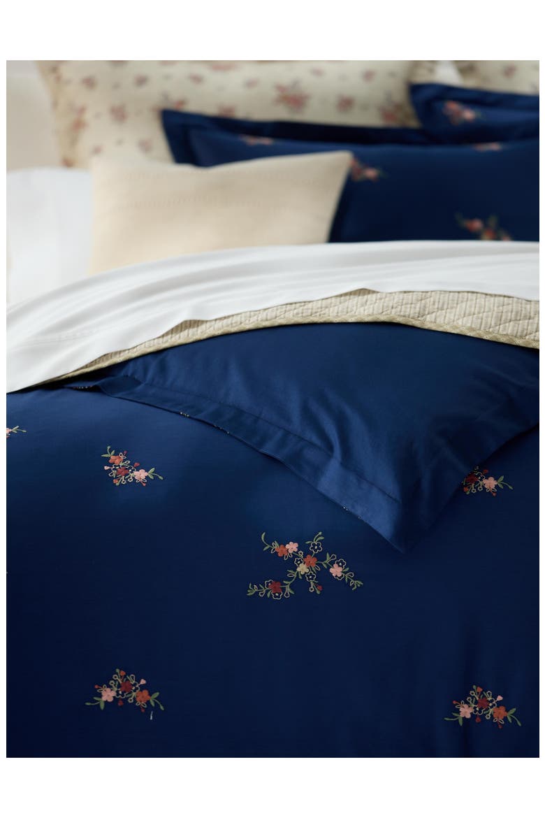 Liliana Duvet Cover & Sham Set, Alternate, color, NAVY MU