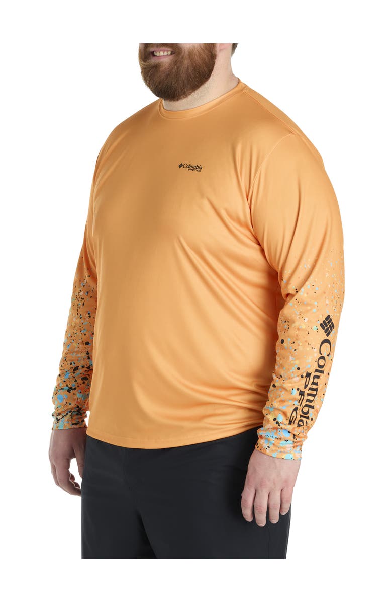Columbia Big & Tall Terminal Tackle PFG x Bentley Long-Sleeve Graphic T-Shirt, Alternate, color, Summer Orange