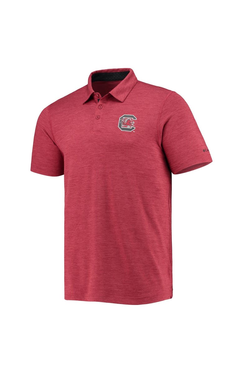 Columbia Men's Columbia Garnet South Carolina Gamecocks Tech Trail Omni-Shade Polo, Alternate, color, 