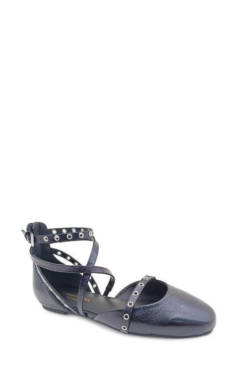 Mason Ankle Strap d'Orsay Flat (Women)