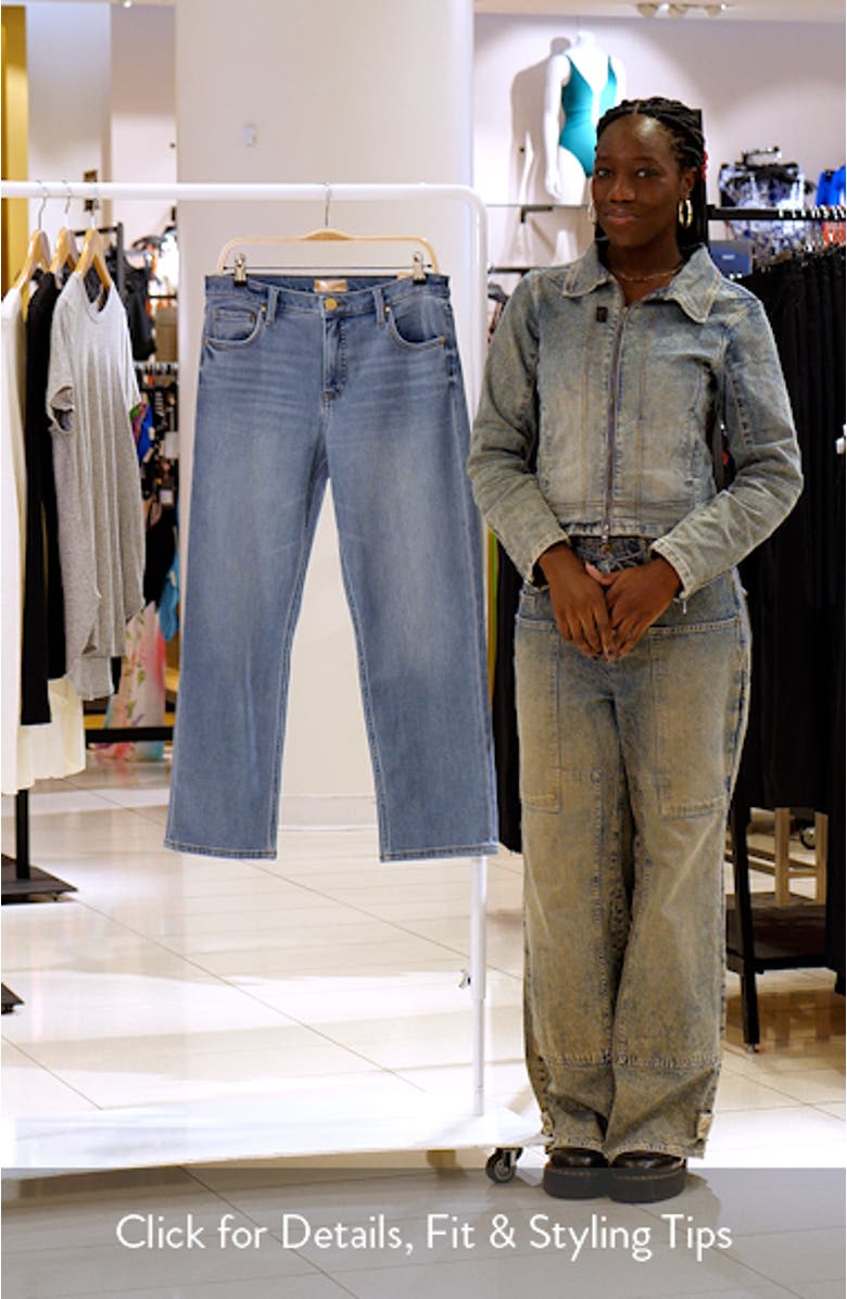 Blair Fab Ab High Waist Ankle Straight Jeans, sales video thumbnail