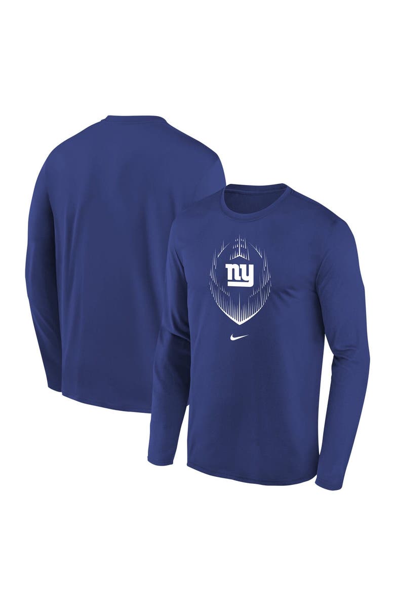 Nike Preschool Nike Royal New York Giants Legend Icon Long Sleeve T-Shirt, Main, color, 