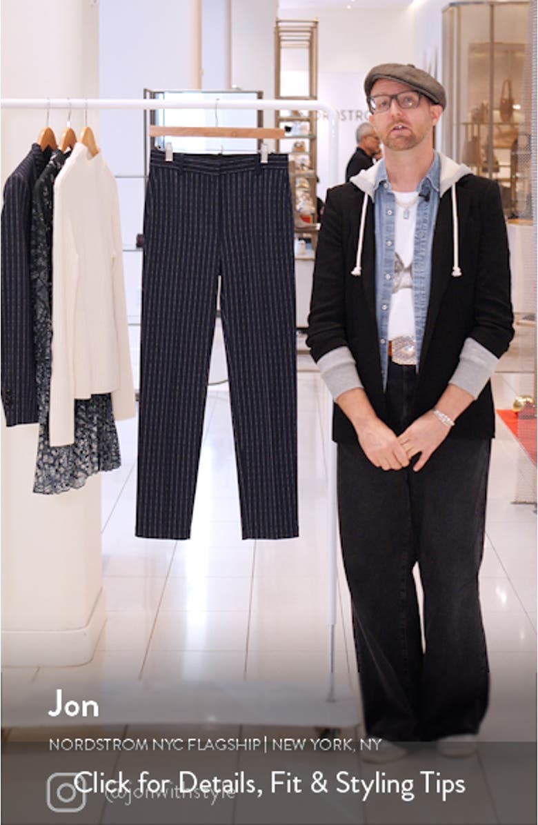 Pinstripe Slim Fit Pants, sales video thumbnail