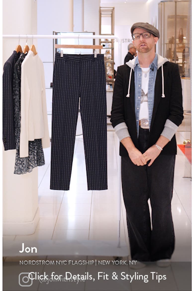 Pinstripe Slim Fit Pants video