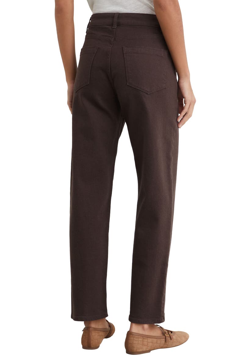 Selin Mid Rise Straight Leg Jeans, Alternate, color, CHOCOLATE