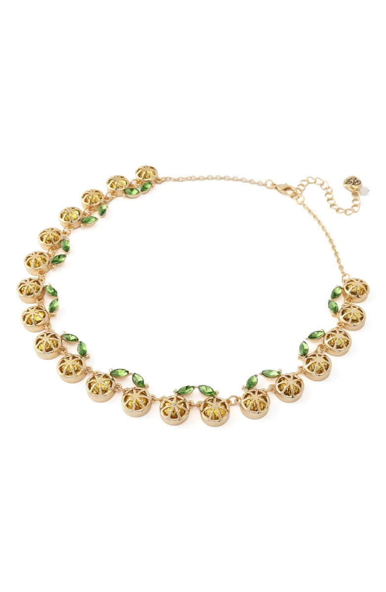 Betsey Johnson Lemon Collar Necklace, Alternate, color, 