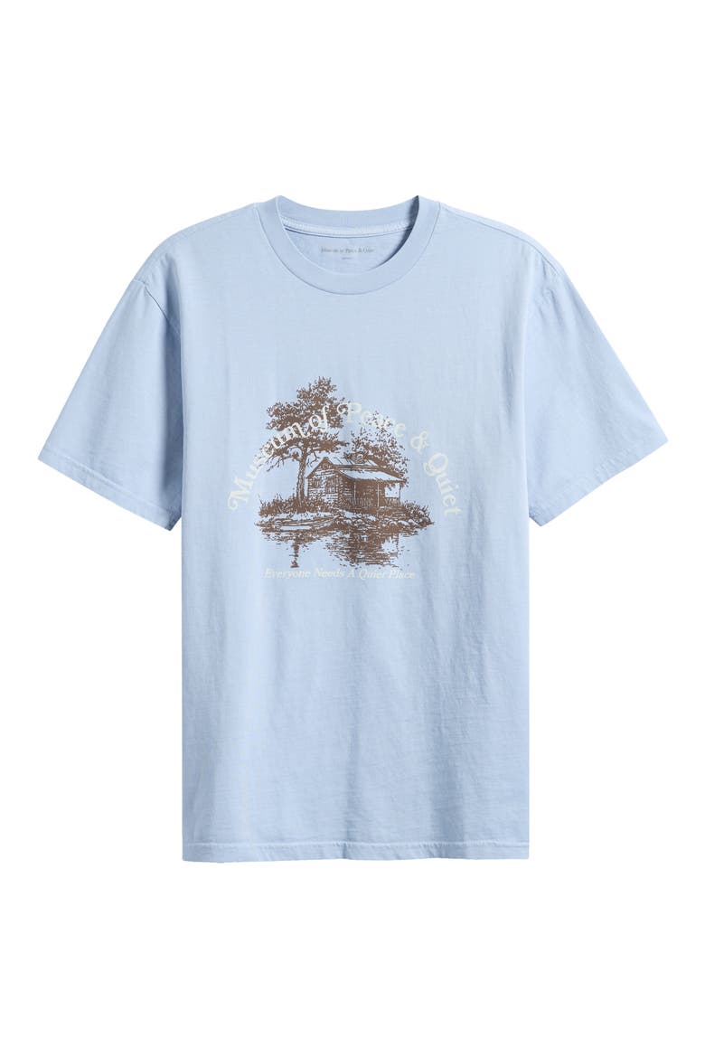 Quiet Place Graphic T-Shirt, Alternate, color, BABY BLUE