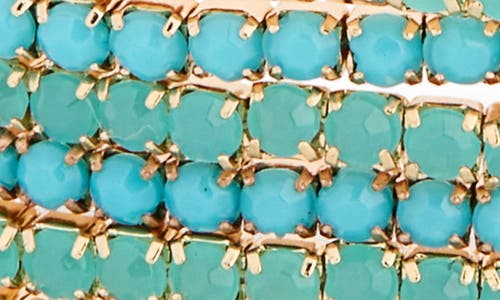 Nordstrom Rack 7-pack Crystal Stretch Bracelets In Green