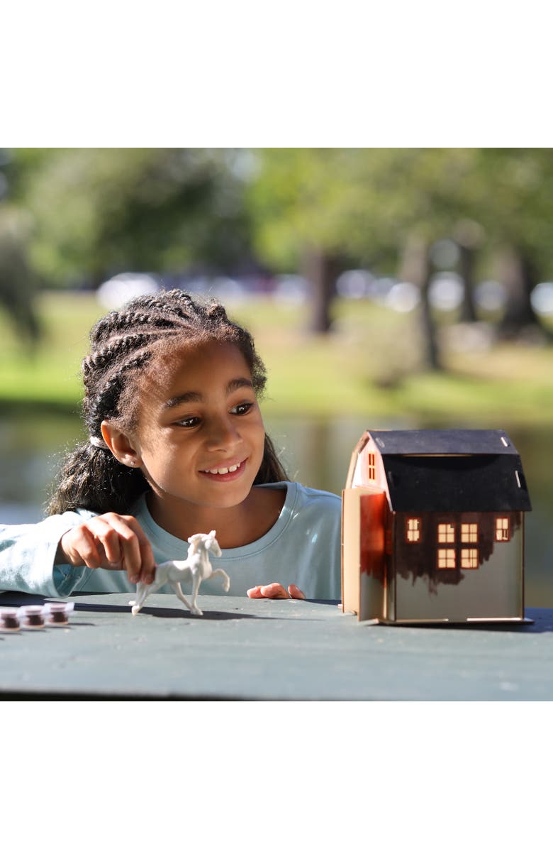 Breyer Horses Paint Your Own Barn And Horse, Alternate, color, Off-White