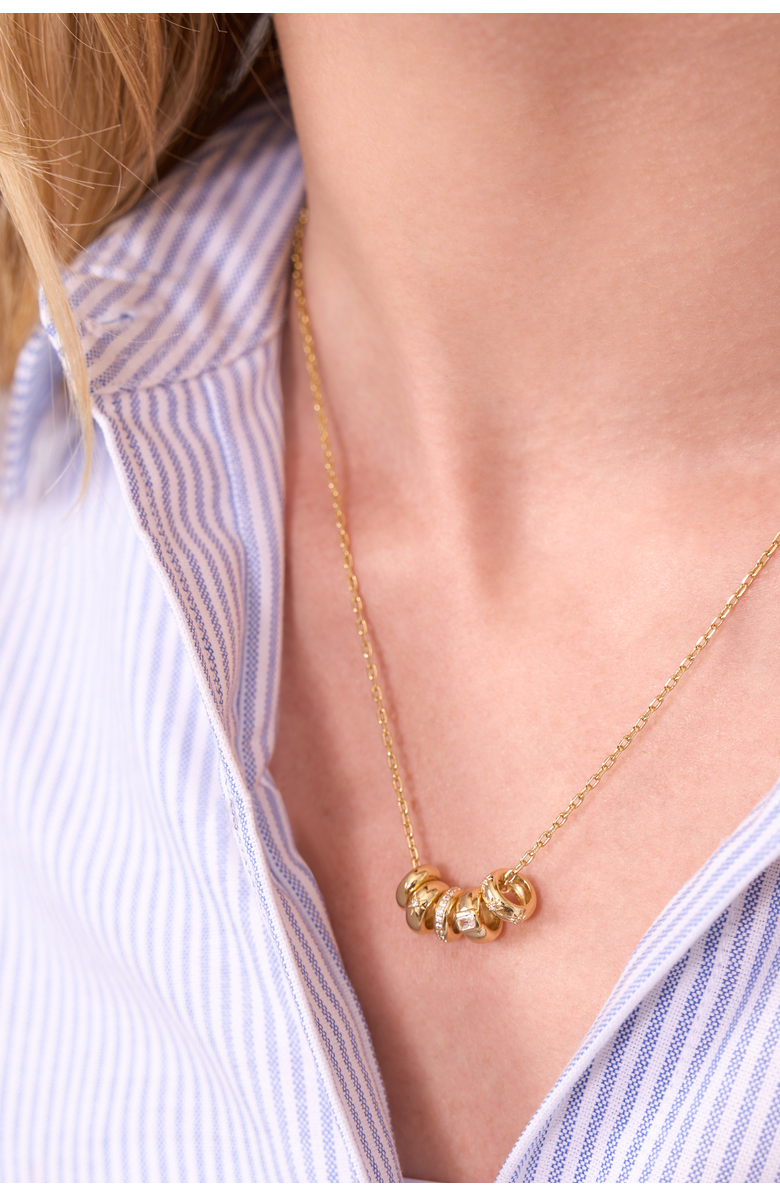 Electric Picks Oak Necklace, Alternate, color, Gold