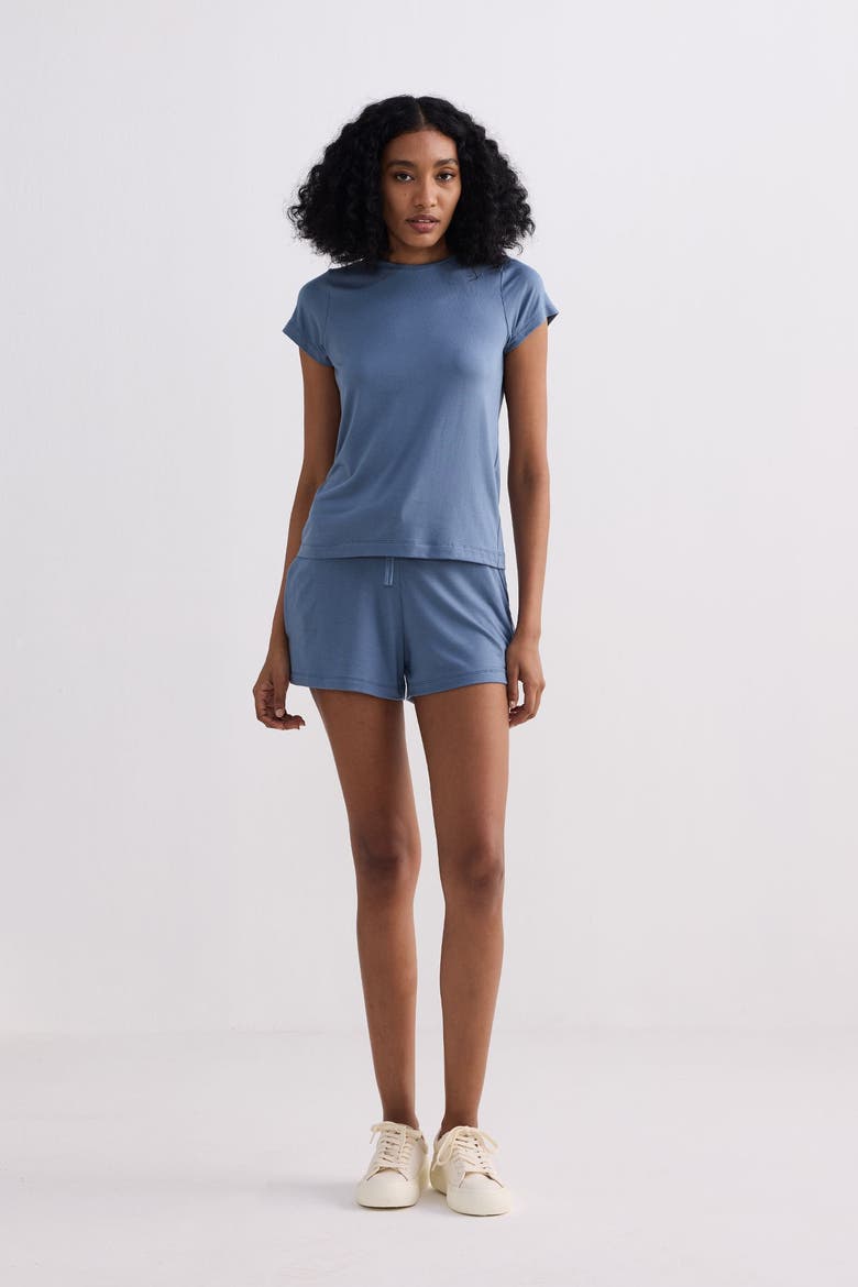 Essential Short Sleeve Tee Set, Alternate, color, Blue