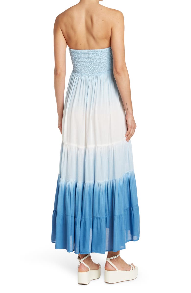 BOHO ME Ombre Tiered Maxi Dress, Alternate, color, Blue