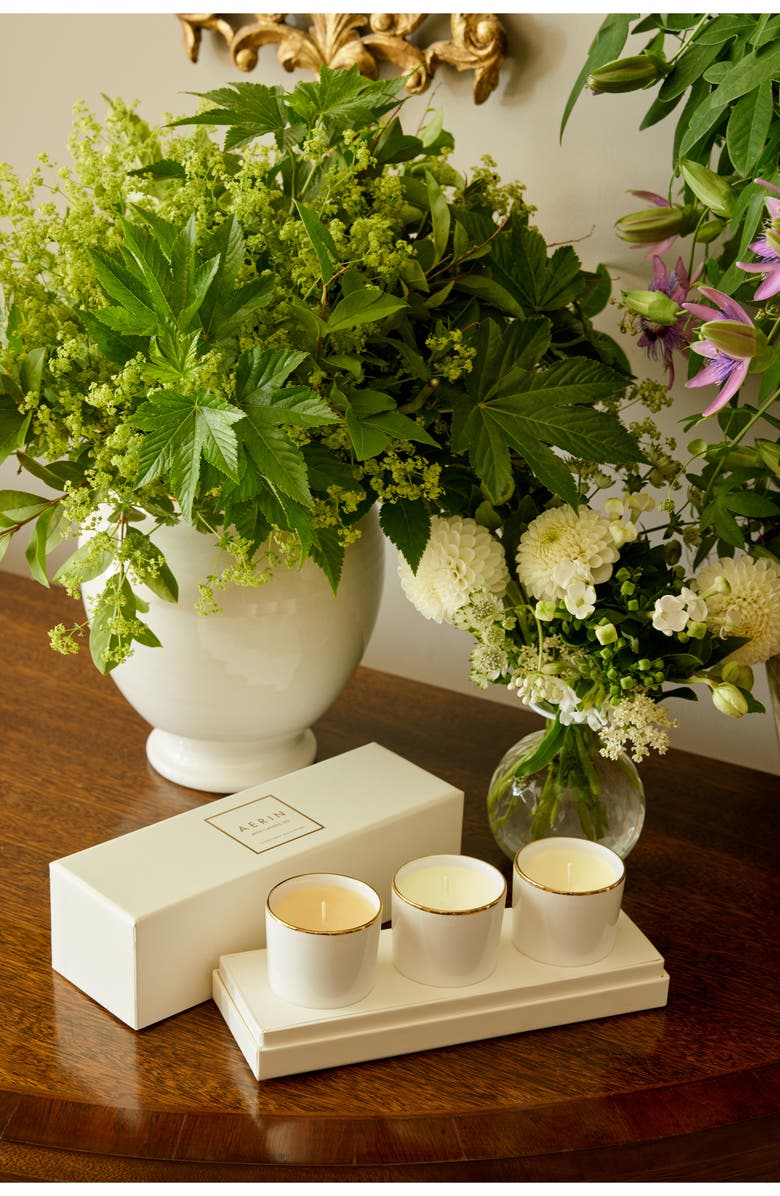 Aerin Mini Candle Set, Alternate, color, Cream
