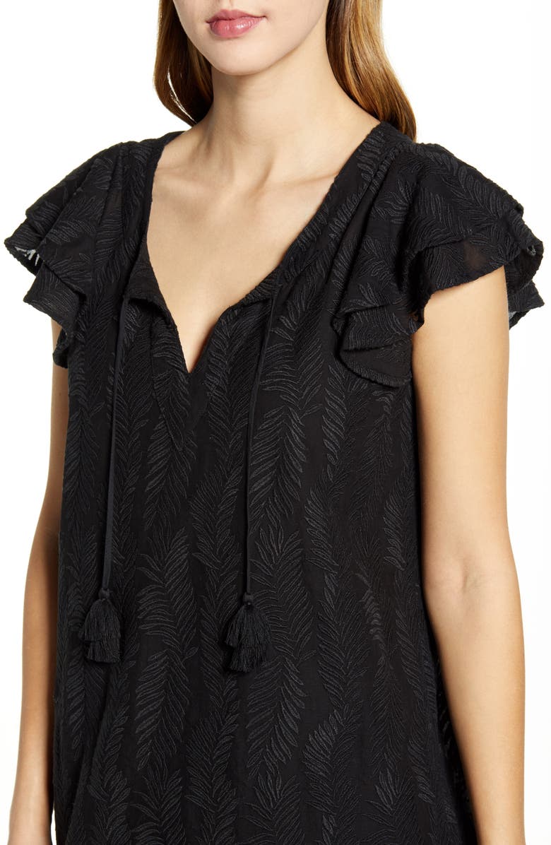 vineyard vines Palm Embroidered Tunic Dress, Alternate, color, 