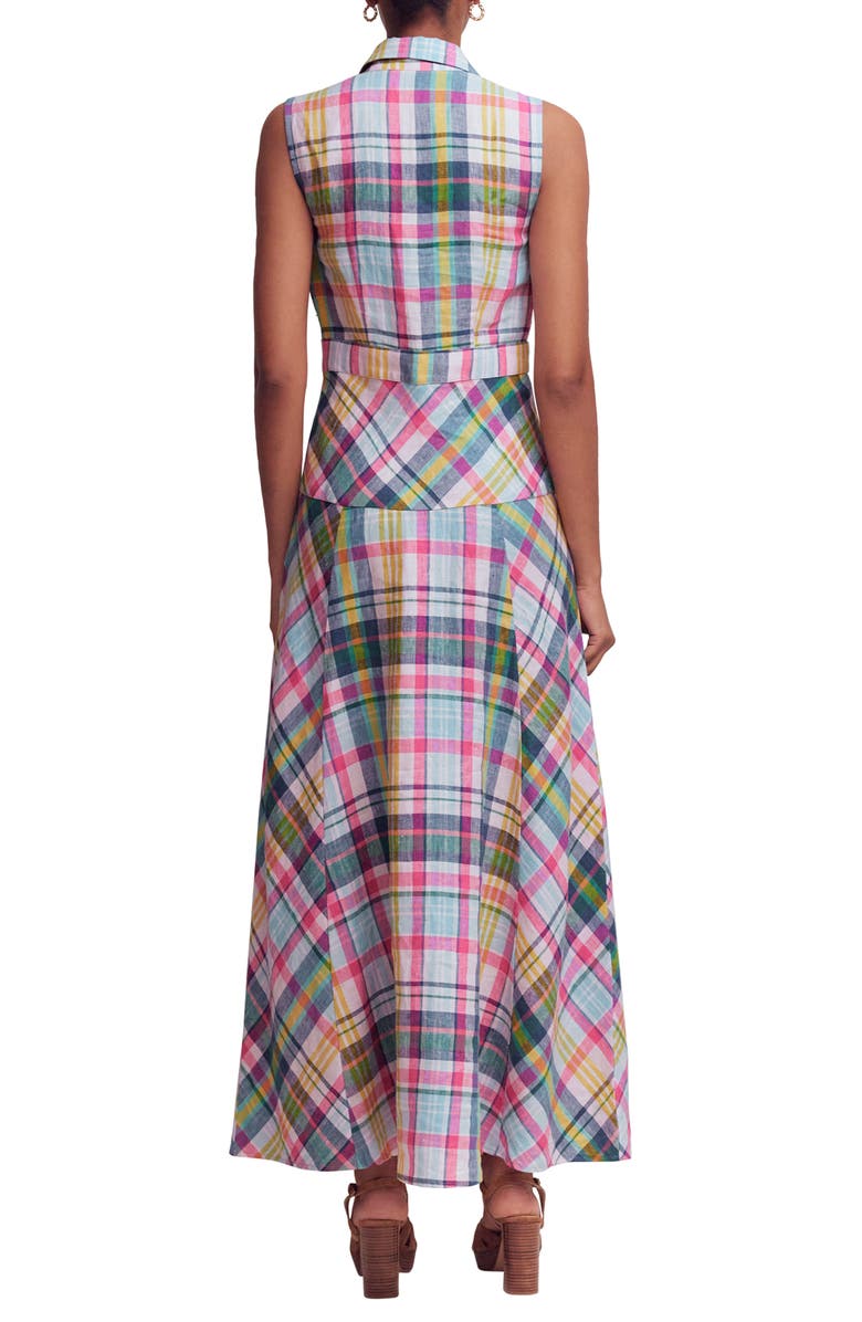 Boden Erma Madras Linen Maxi Dress, Alternate, color, 