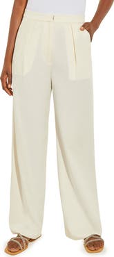 Misook Pleat Front Wide Leg Pants