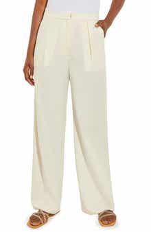 Misook Pleat Front Wide Leg Pants