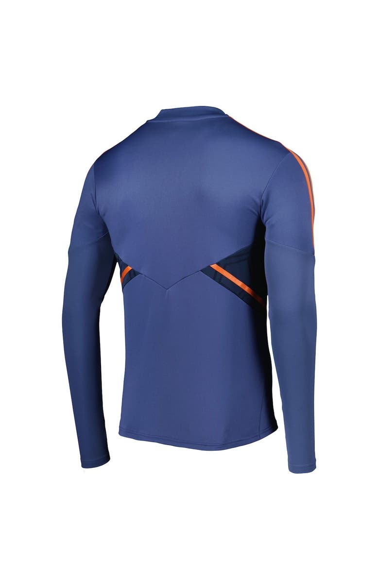 adidas Men's adidas Navy Manchester United Team Training AEROREADY Quarter-Zip Top, Alternate, color, 