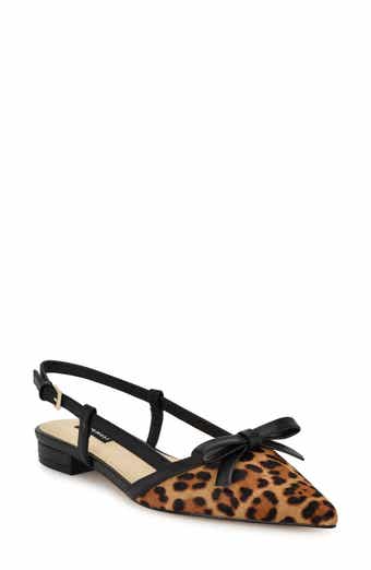 Nine West Grean Genuine Calf Hair Pointed Toe Flat