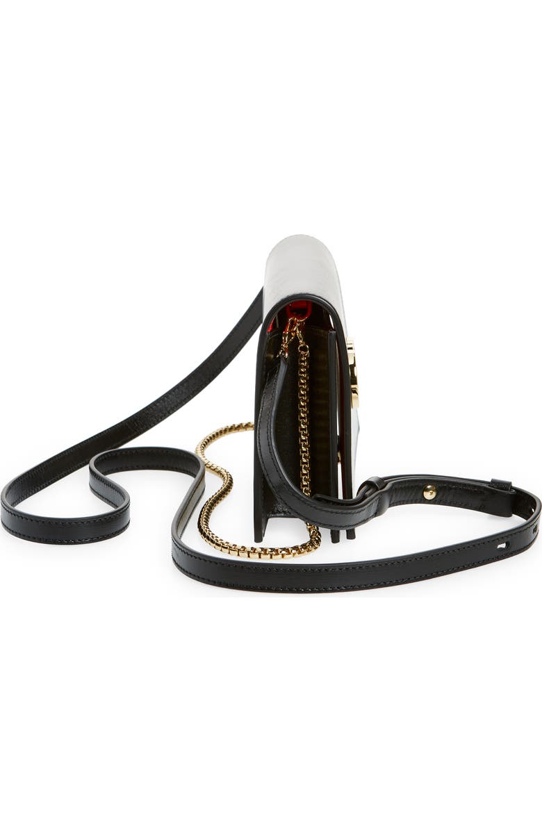 FERRAGAMO Double Gancio Bicolor Shoulder Bag, Alternate, color, Nero