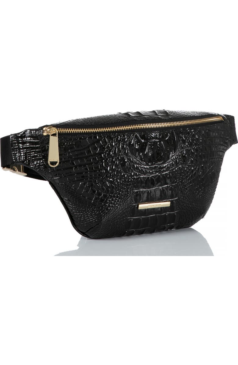 Brahmin Croc Embossed Leather Harker Belt Bag, Alternate, color,