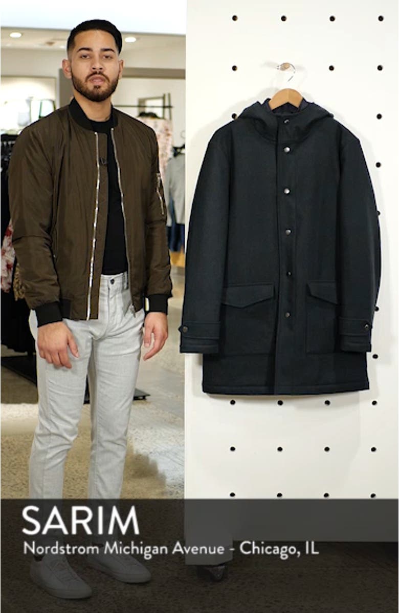 Slim Fit Tech Wool Blend Field Jacket, sales video thumbnail