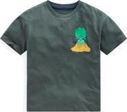 Mini Boden Kids' Volcano Cotton Graphic T-Shirt